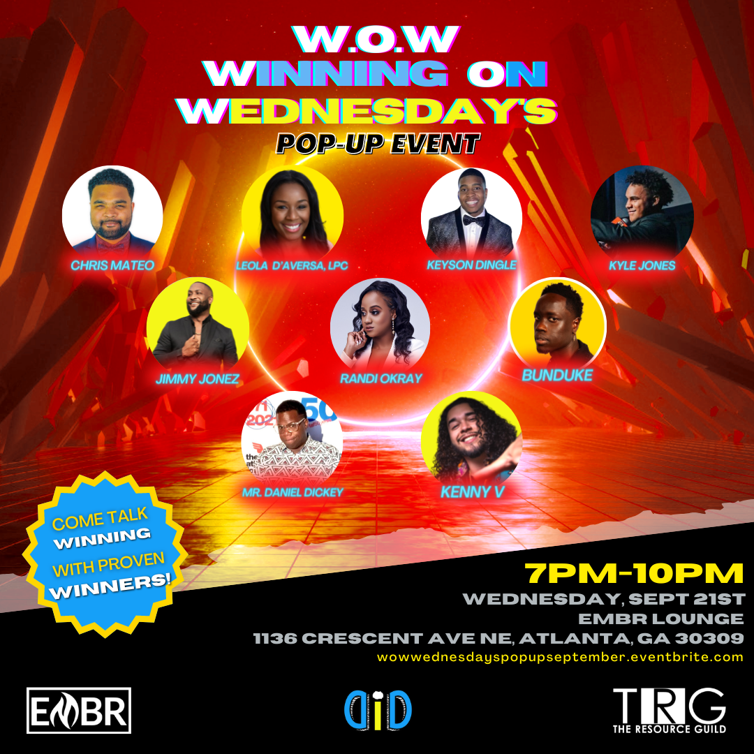 P.O.P Presents W.O.W. Winning on Wednesday’s Popup Business Mixer x TRG 9 Year Anniversary Celebration- September 2022